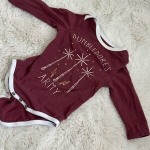 Dumbledore's Army Maroon Harry Potter Baby Onesie